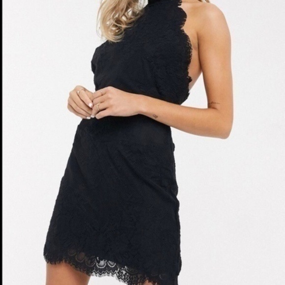 Free People Dresses & Skirts - Free People dress lace black small halter sytle dress